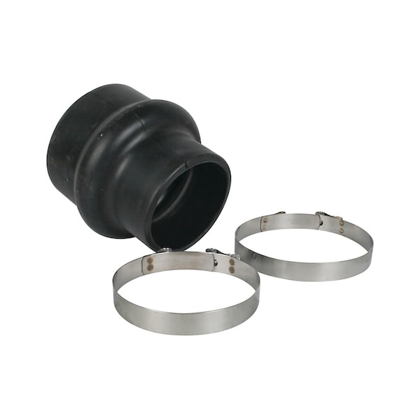 Centri Rubber Hump Hose Reducer w/2 Clamps 5"-4 7.5" x8" x6"